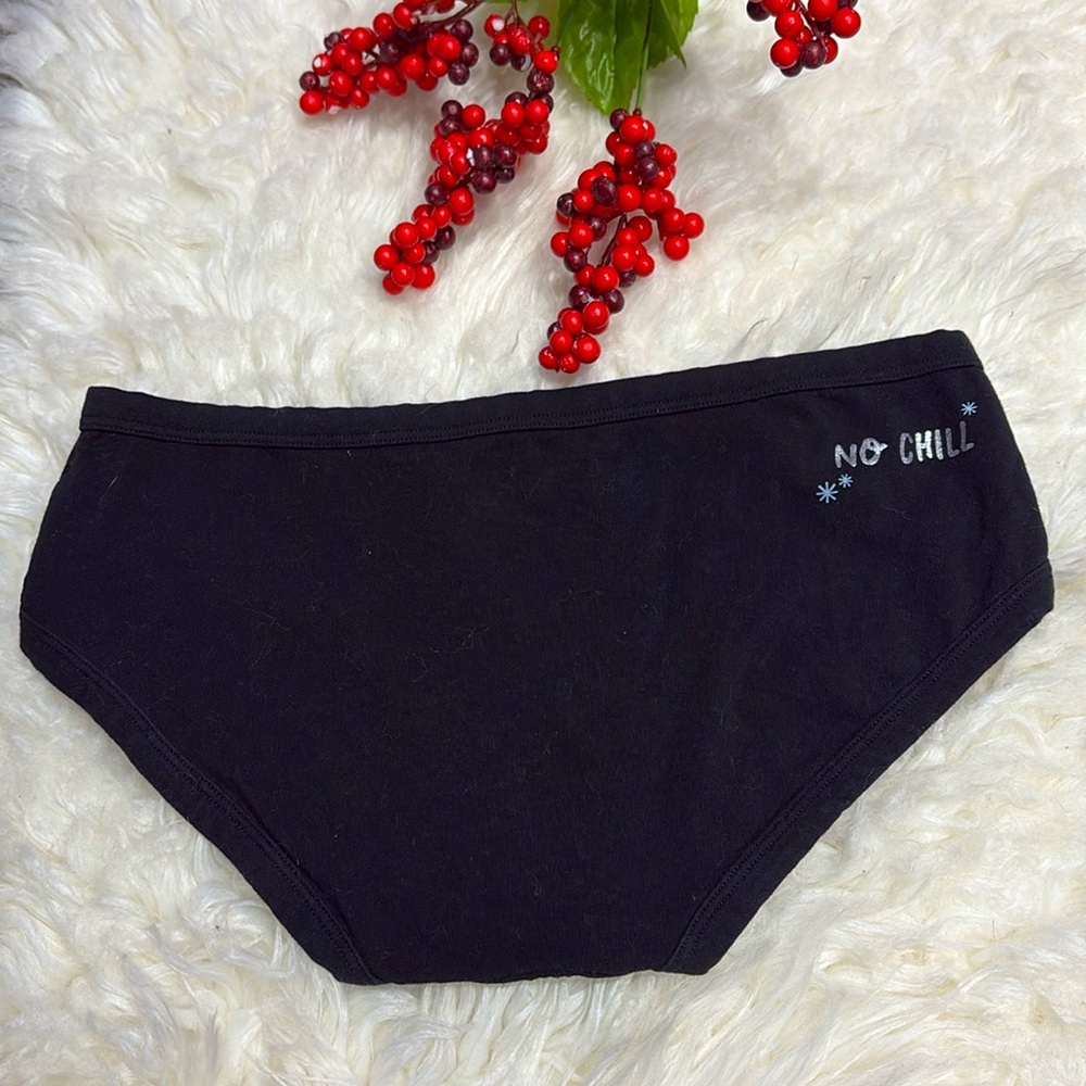 Aerie Boybrief Real Soft Stretch "No Chill" Underwear Black Cotton Panties Small